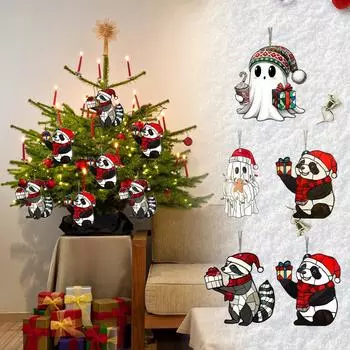 Рождественское украшение Подвеска Рождественская елка Бирка Тематическая вечеринка Поделки Орнамент One Size