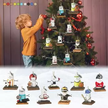 Рождественское украшение Подвеска Рождественская елка Бирка Тематическая вечеринка Поделки Орнамент One Size