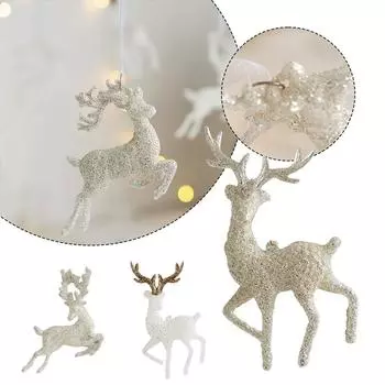 Рождественское украшение Подвеска в виде лося Christma Подвеска в виде лося C White