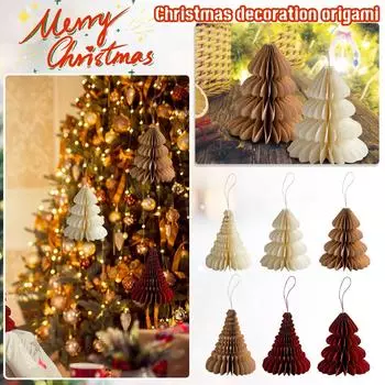 Рождественское украшение Рождественская елка Сотовый Шар Подвеска One Size