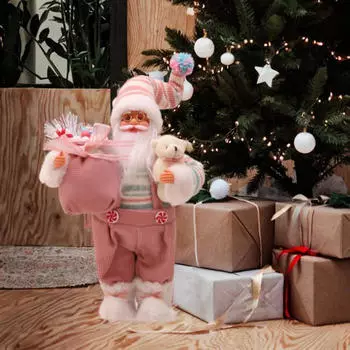 Рождественское украшение Санта-Клаус фигурка кукла украшение стоящая фигурка на год 30CM