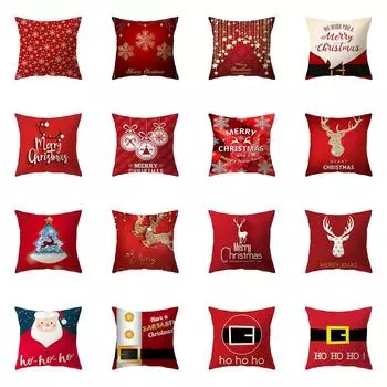 Рождественское украшение со снежинкой, чехол для подушки с принтом, украшение для дома, гостиной, дивана, подушка, наволочка 40X40CM