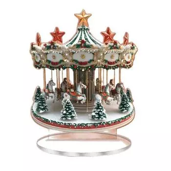 Рождественское украшение Водонепроницаемый акриловый 2D плоский Карусель Рождественское тематическое украшение Большой размер Настольное украшение для дома A