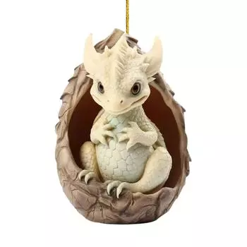 Рождественское украшение в виде яйца дракона, новинка, милые акриловые сувениры для вечеринки (В)