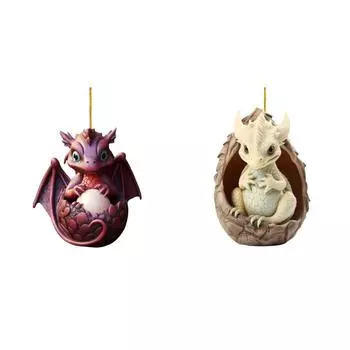 Рождественское украшение в виде яйца дракона, новинка, милые акриловые сувениры для вечеринки (К)