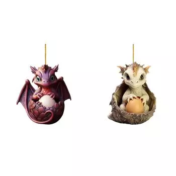 Рождественское украшение в виде яйца дракона, новинка, милые акриловые сувениры для вечеринки (К)
