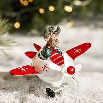 Рождественское украшение в виде самолета, фигурка самолета Style A