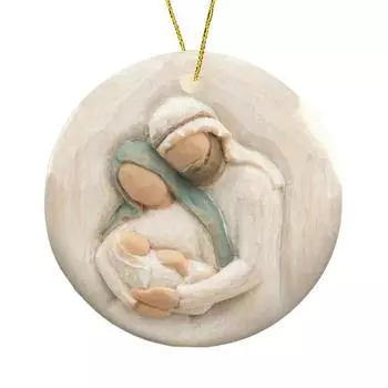 Рождественское украшение Yousheng для любителей лошадей, акриловый кулон с обнимающейся лошадью, подвесное украшение на рождественскую елку, праздничные подарки для девочек, женщин, ковбоек F