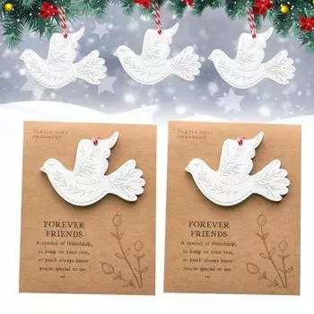 Рождественское украшение Yousheng Friendship с конвертом для сообщений, поздравительная открытка с голубем Friendship Forever Friends Keepsake