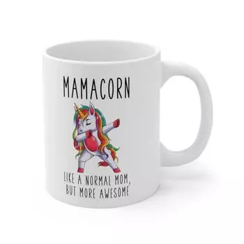 Рождество День матери Мама Единорог Мамакорн Керамическая кружка для кофе Кружка для чая Единорог 301-400ml
