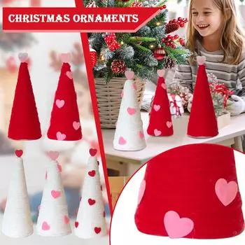 Рождество День святого Валентина Любовь Рождественская елка Настольная стойка Предложение Сцена для вечеринки Украшение Украшение Поднос S бежевый