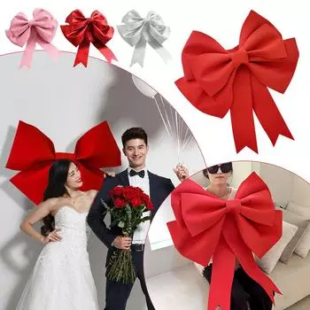 Рождество Новый год Свадьба Большой бант Украшение Рождество Рождество 2025 Свадебная сумка Материал Дек A6C2 Pink-L