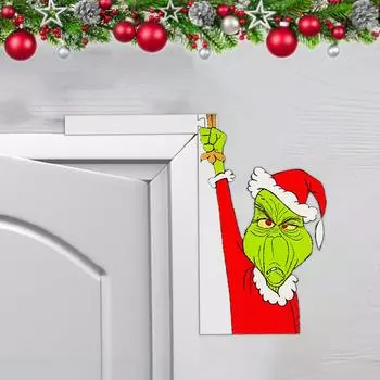Рождество Санта-Снеговик Шляпа Угловое Украшение Двери Рождество One Size