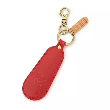 Рожок для обуви Брелок для обуви Кожа Натуральная кожа Коровья кожа Унисекс Красный Красный [IL BISONTE] Женский Мужской красный