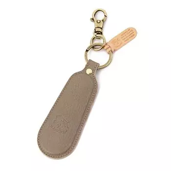 Рожок для обуви Брелок для обуви Кожа Натуральная кожа Коровья кожа Унисекс Серый Серый [IL BISONTE] Женский Мужской серый