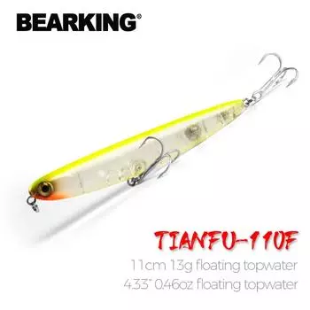 Розничная модель Bearking, рыболовные приманки, жесткая приманка, 12 цветов на выбор, 110 мм, 13 г, гольян, качественный профессиональный гольян