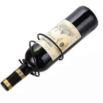 Настенные винные полки, держатель для бутылок красного вина с винтами, металлический подвесной органайзер для винной полки чёрный