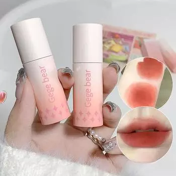 Розовая бархатная матовая грязь для губ, матовая матовая глазурь для губ, отбеливание без макияжа, стойкий макияж, нелегко приклеить женскую помаду к чашке