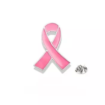 Розовая брошь в виде ленты «Любовь» для борьбы с раком груди и СПИДом, микроглава, одежда, школьный портфель, аксессуары