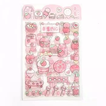 Розовая девчачья сердечко мультяшная декоративная наклейка розовая вспышка наклейка аниме наклейки наклейки для дневника 1