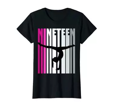 Розовая футболка Gymnastics 19th Birthday Vault Barbie Muses Handstand чёрный