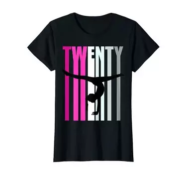 Розовая футболка Gymnastics 20th Birthday Vault Barbie Muses Handstand чёрный