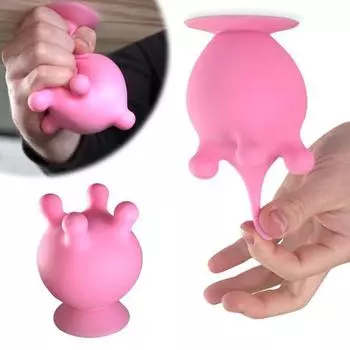 Розовая игрушка для сдавливания вымени коровы, сенсорная игрушка для снятия стресса у коровы и вымени