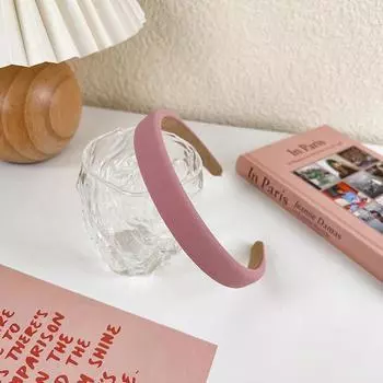 Розовая коллекция Обруч для волос Повязка на голову Женская Модная Повязка Широкий Мягкий Головной убор Девушки Сладкий Милый Ободок для волос Аксессуары для волос Новинка