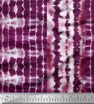 Розовая полиэфирная креповая ткань Soimoi с принтом тай-дай и принтом животных, 42 дюйма по метрам 42 Inch Wide - Poly Crepe розовый