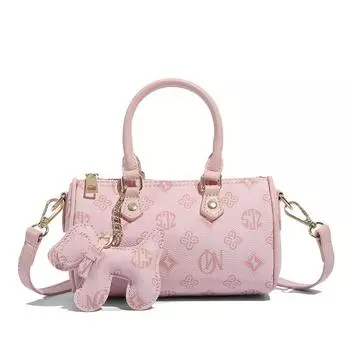 Розовая пресвитерианская маленькая женская сумка с легкой роскошной текстурой, универсальная модная маленькая женская сумка через плечо