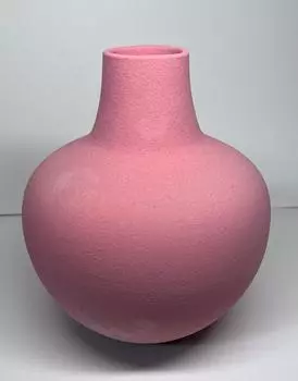 Розовая сферическая ваза розовый