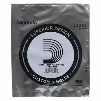 Розовая струна для мандолины 1-я J6201 D Addario .010 []