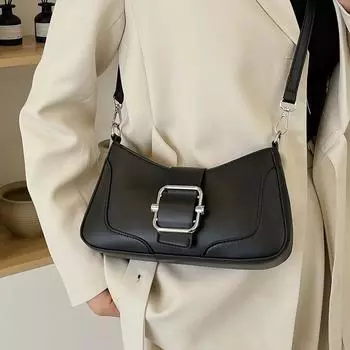 Розовая сумка через плечо для женщин, весна-лето, новые простые универсальные сумки через плечо, простая текстура, модная сумка через плечо