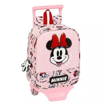 Розовая сумка на колесиках Minnie Mouse Me time (22 х 27 х 10 см)