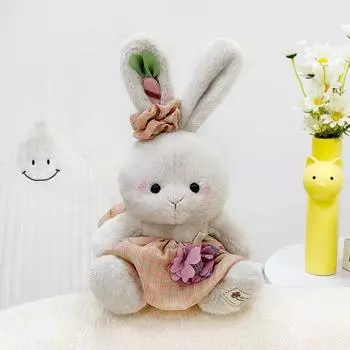 Розовая юбка Кролик Кролик Кукла Плюшевая игрушка Маленький белый кролик Кукла 8 дюймов Хватательная машина Тряпичная кукла 25cm 8-inch Grab Machine Doll