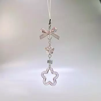 Розовая Y2K звезда телефон подвески кулон милая бабочка бусина ручной работы индивидуальный милый брелок для девушки для камеры новый