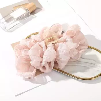 Розовая заколка-краб для волос женская супер большая с цветком, заколка-краб для волос для конского хвоста, заколка-акула, корейская темпераментная шпилька для волос, модные зажимы для вечеринки