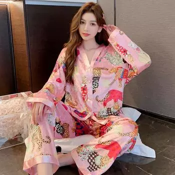 Розовая женская флисовая пижама с рисунком в виде зоопарка, осень-зима, новый шикарный тренд, женская пижама, модная повседневная ленивая ночная рубашка M синий