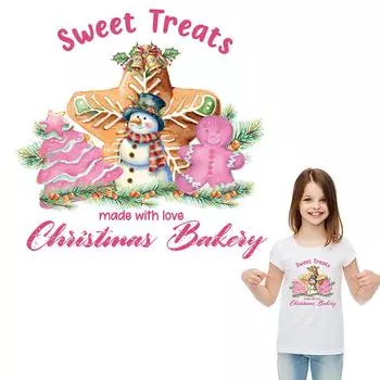 Розовая зимняя нашивка для одежды, аппликация, художественные ремесла, глажка, термоклейкая передача, моющийся аксессуар «сделай сам», термопереводная наклейка