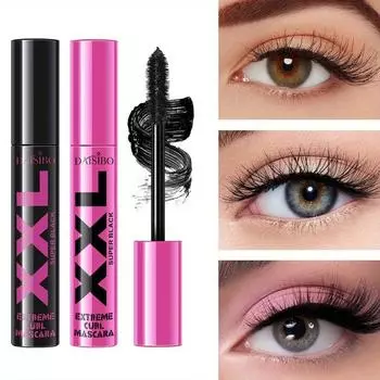 Розово-черная тушь для ресниц, водостойкая и устойчивая к поту, натуральный густой изгиб, холодный черный цвет, удлиненные ресницы без размазывания розовый
