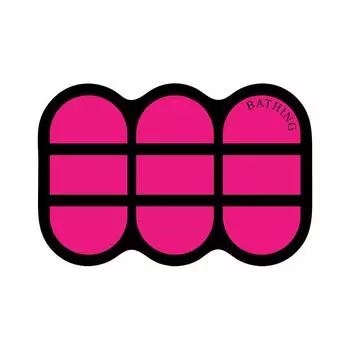 Розово-красный диатомовый ил сладкий и прохладный любовь впитывающий коврик для пола туалет туалет бытовой туалет ванная комната нескользящий коврик для пола 40X60cm 15.7X23.6in