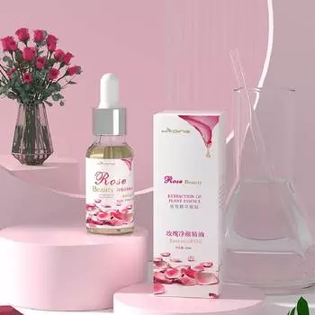 Розовое отбеливающее массажное масло для лица, осветляющее шрамы от прыщей, меланин, темные пятна, увлажняющий уход за кожей, 20 мл 20 ml
