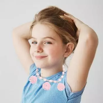 Розовое ожерелье из ракушек, браслет, серьги из искусственного жемчуга, ожерелье принцессы-русалки для девочек, серьги с крючками, искусственные B