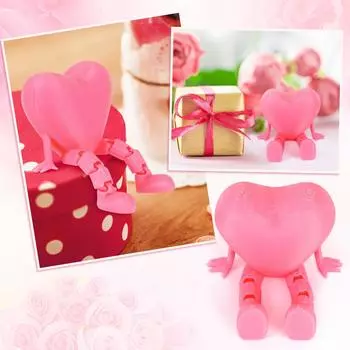 Розовое сердце Розовое сердце-сюрприз Розовое сердце для тебя Роза розы в День народа День рождения Взрослый День святого Валентина One Size