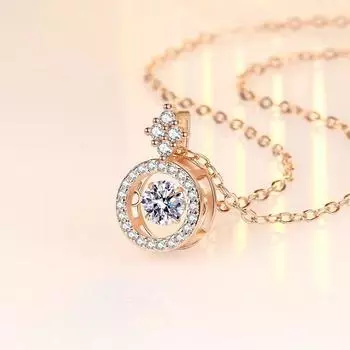 Розовое золото, бьющееся сердце, согревающее ожерелье для женщин Ins, женский дизайн, аксессуары для подвески Sense