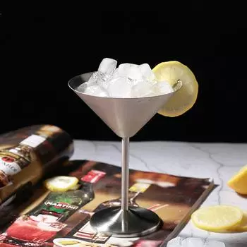 Розовое золото, бокал для коктейля мартини, уличная вечеринка, устойчивый к падению бокал для вина, бокал из нержавеющей стали, классическая воронка, металлическая чашка для красного вина Rose Gold Cup 280ml