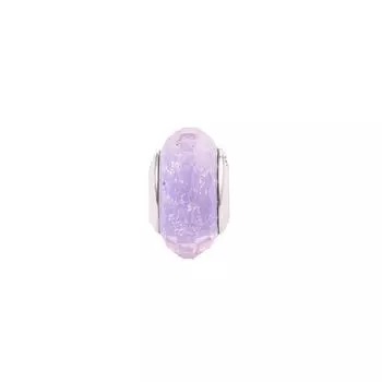 Розовые, фиолетовые мерцающие подвески из муранского стекла, стерлингового серебра 925 пробы, граненые бусины для изготовления ювелирных изделий, подходят для оригинальных браслетов