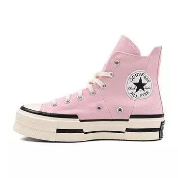 Розовые кроссовки унисекс Converse Chuck 70 Plus High Sunrise Egret A04366C 46.5