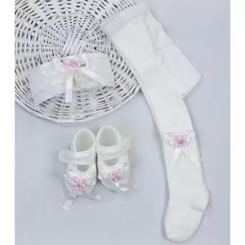 Розовые носки для маленьких девочек, подарочные носки, бандана, обувь