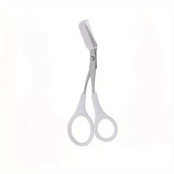 Розовые ножницы и расческа для бровей, пластиковые, для правой руки, набор для начинающих для стрижки бровей, для стрижки и укладки бровей